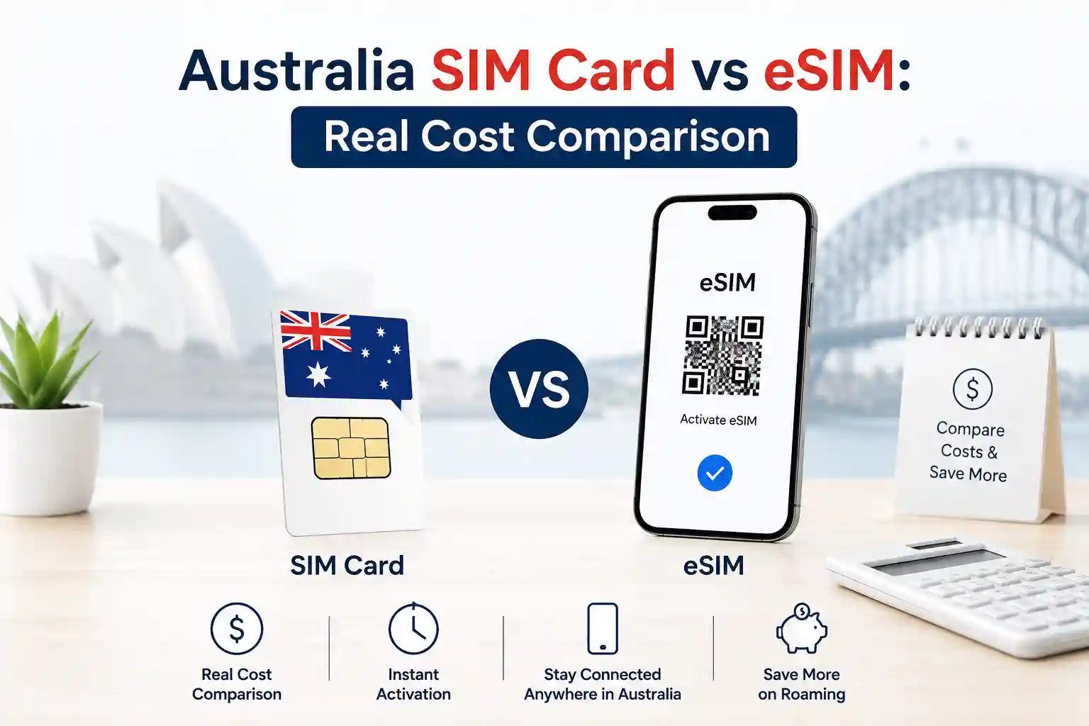 Australia SIM Card vs eSIM Real Cost Comparison