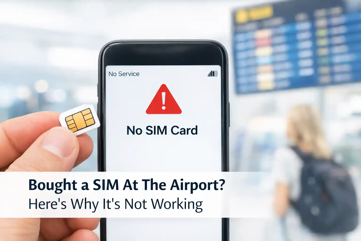 Bought a SIM At The Airport? Here's Why It's Not Working