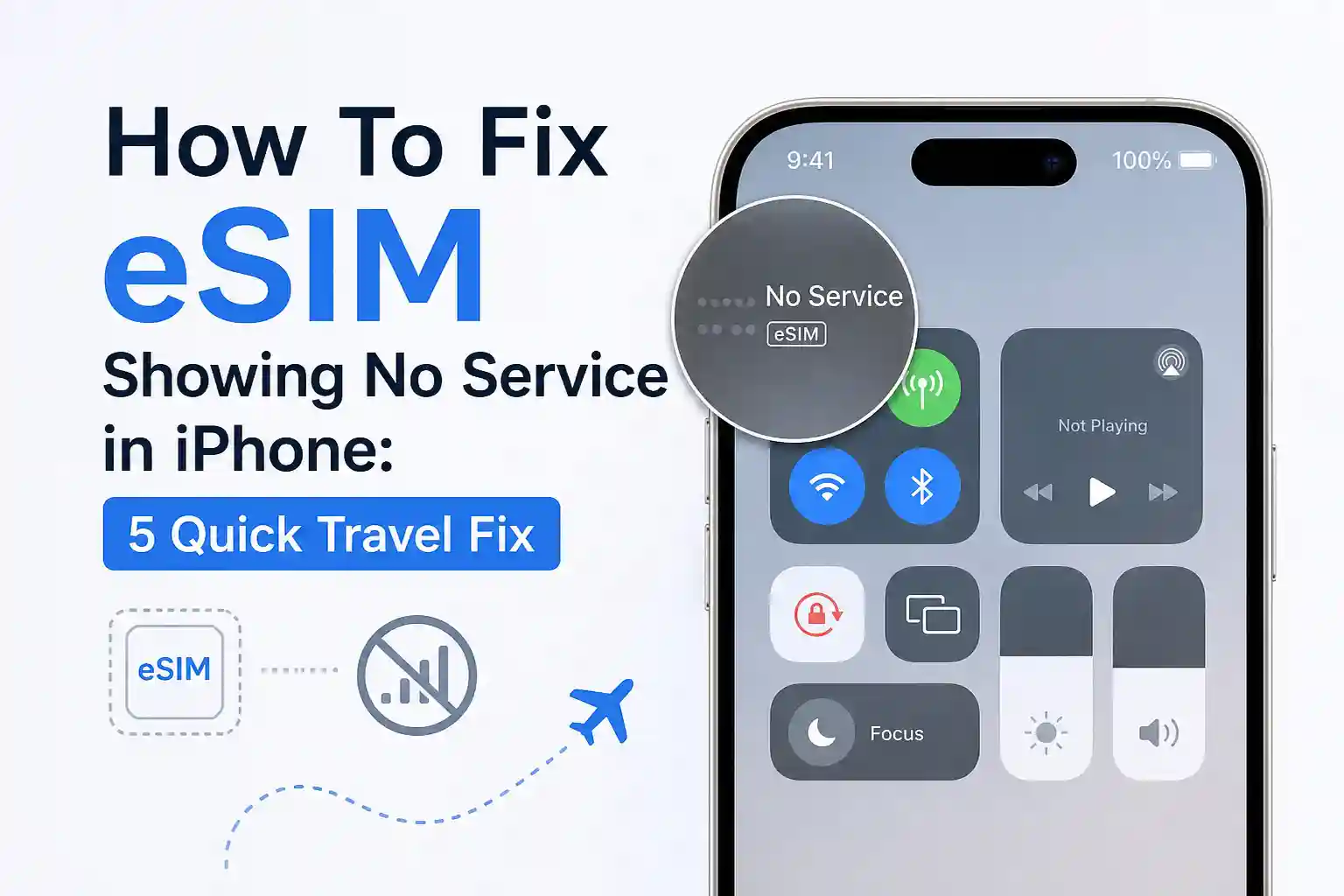 How To Fix eSIM Showing No Service in iPhone 5 Quick Travel Fix