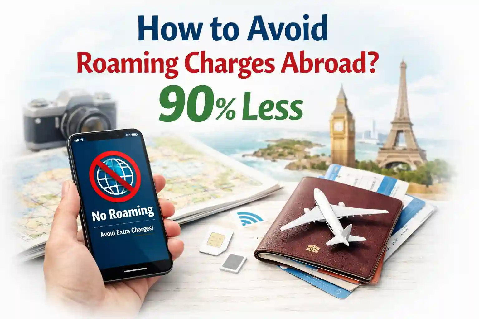 How to Avoid Roaming Charges Abroad? Save 90%