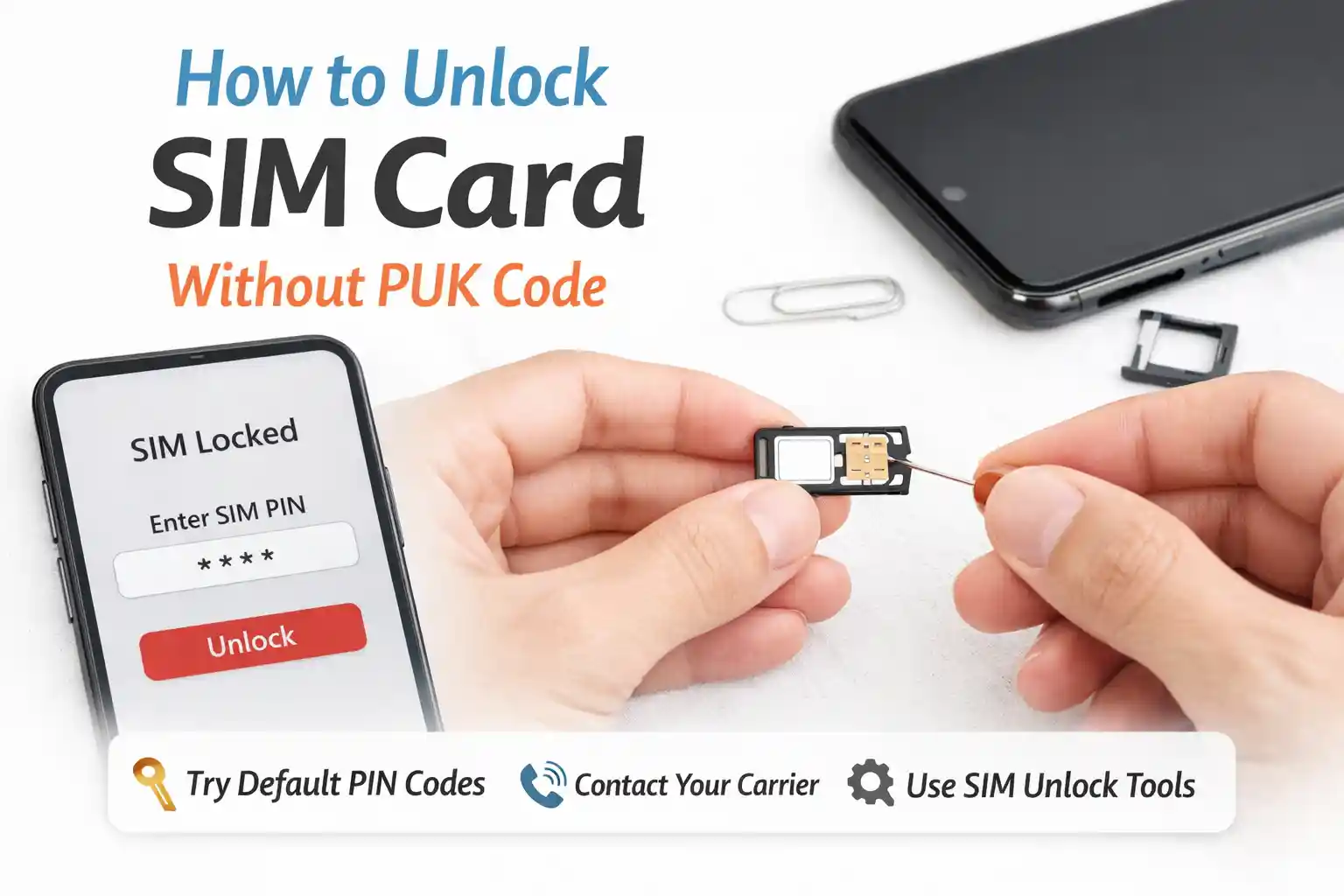 How to Unlock SIM Card Without PUK Code? 5 Pro Methods