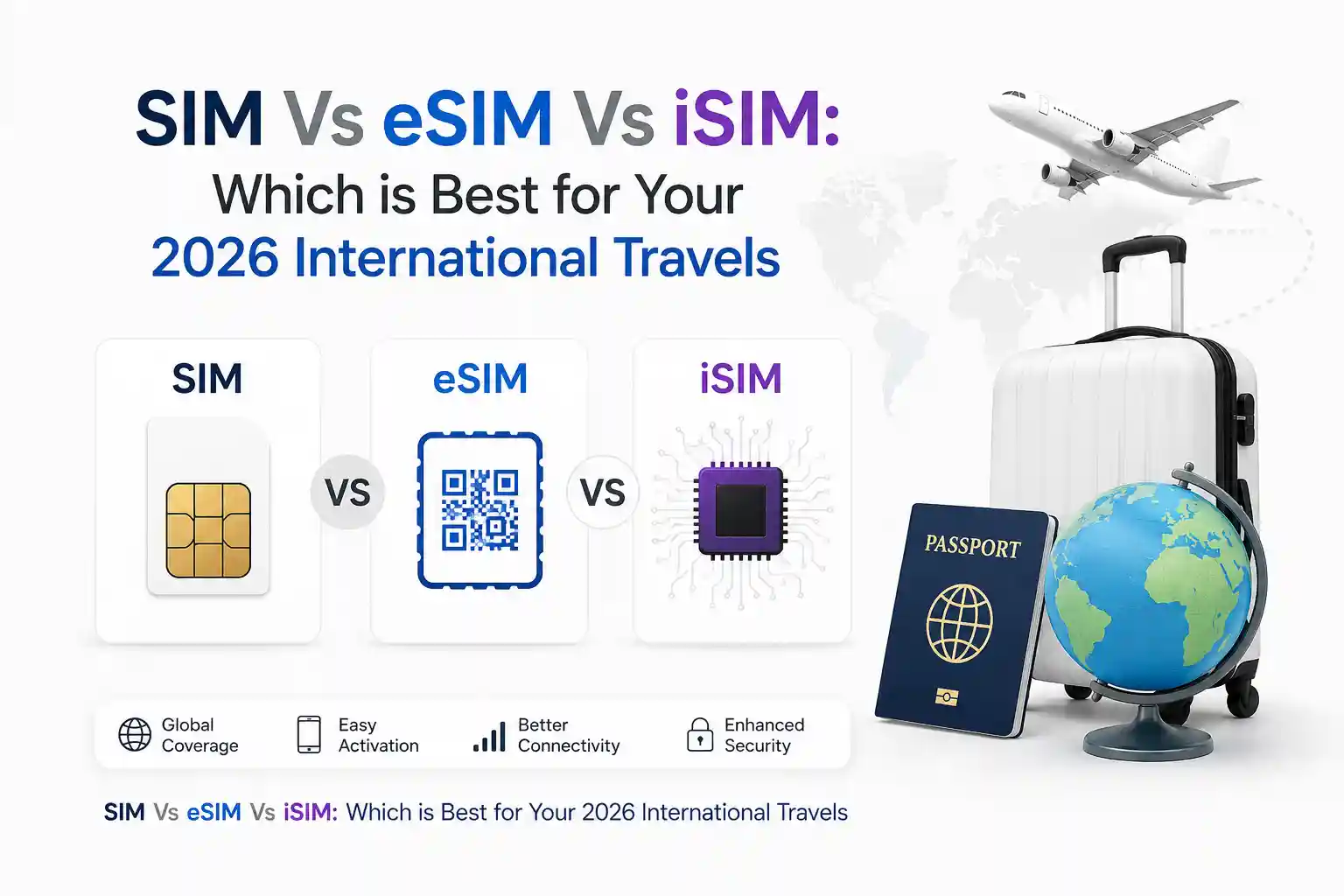 SIM Vs eSIM Vs iSIM Which is Best for Your 2026 International Travels