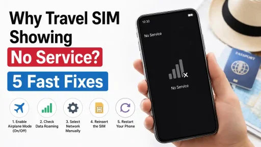 Why Travel SIM Showing No Service 5 Fast Fixes